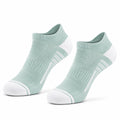 Chaussettes courtes 35-38 en textile vert menthe et blanc respirantes pour sport