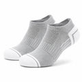 Chaussettes de sport 43-46 en maille textile gris blanc basses respirantes