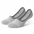 Chaussettes ballerines 35-38 en textile gris clair pour intérieur - coupe basse extensible