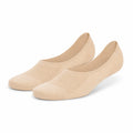 Chaussettes invisibles 39-42 en textile extensible beige respirant pour chaussures basses